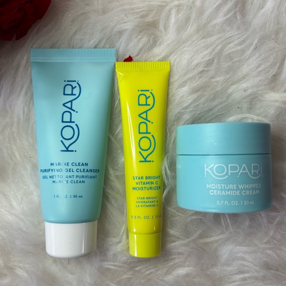 Kopari Marine Purifying Gel Cleanser, vitamin c moisturizer and whipped cream - Picture 2 of 4